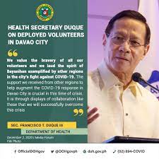 Kalihim ng kalusugan) is the cabinet of the philippines member who is in charge of the department of health. Department Of Health Secretary Francisco Department Of Health Philippines Facebook