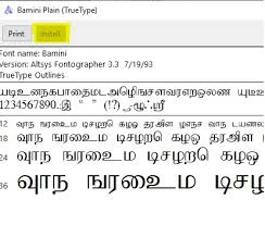 Download Tamil Fonts For Windows 10 How To Install Tamil Fonts