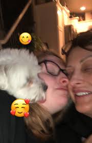 Grinch and pink themed decor with Luna