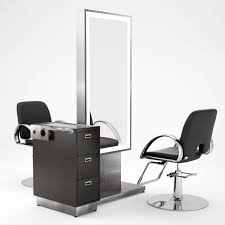 Roma Double Sided Lit Styling Station W Trolley Salon Interior Design Interior Design Furniture Nail Salon Interior Design