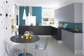 Cuisine Avec Mur Bleu Cuisinella Idee Couleur Cuisine Cuisine Bleu Canard Peinture Mur Cuisine