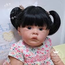 Vinyl art doll Lilli-Marlaine by Sylvia Manning. I finished off this  beautiful girl for a very good friend of mine who had a go at mottling her  many years ago and we