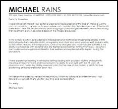 Diagnostic Radiographer Cover Letter Sample Cover Letter Cover Letter Sample Cover Letter For Resume Cover Letter Template