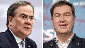 Jun 16, 2021 · die union legt in der wählergunst weiter zu, die grünen verlieren. Kanzlerkandidatur So Lief Das Duell Von Armin Laschet Und Markus Soder Im Bundestag Augsburger Allgemeine