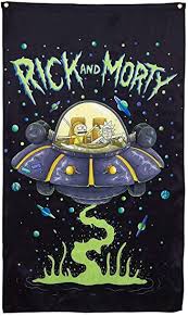 Since this storyline was set up at the end of season 3 and after rick and morty's last known universe change, this proves that they did not go to another dimension again at some point in. Amazon Com Calhoun Rick And Morty Indoor Wall Banner 30 By 50 Space Cruiser Furniture Decor