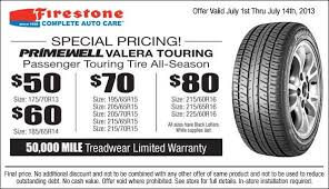 Firestone Primewell Valera Touring Tire Coupon For July 2013 Firestone Printable Coupons Firestone Tires