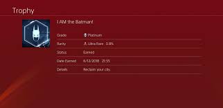 Этот предмет несовместим с batman: Batman Arkham City Ps4 Trophies
