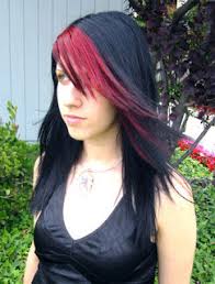 Curly hair can be both a blessing and a nuisance. Hairstyles Red Black Colored Long Hair Emo Hairstyle