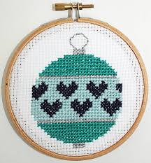 This listing is not for the completed sample or the printed pattern. Christmas Baubles Cross Stitch Kit By Stitch Kits Crafts Notonthehighstreet Com