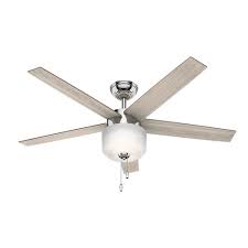 Which brand has the largest assortment of ceiling fan light kits at the home depot? Hunter Kershaw 52 Led Polished Nickel Ceiling Fan At Menards