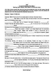 Jfk The Movie Worksheet Usa Civil Rights Jfk Civil Rights Movies
