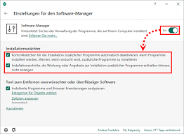 Blockieren Der Installation Unerwunschter Programm Mithilfe Des Software Managers In Kaspersky Internet Security 20 Blitzhandel24 Hilfe Center