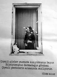 cicekli siirler yazmama kiziyorsunuz bayim bilmiyorsunuz darmadagin govdemi cicekli perdelerin arkasinda sakliyorum did siir edebiyat resimli alintilar