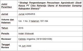 Terakhir adalah hasil dan pembahasan yang diperoleh di dalam jurnal tersebut. Critical Review Artikel Jurnal Agroindustri Halaman All Kompasiana Com