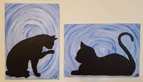 5 Easy Steps For Cat Acrylic Painting Tropic Drawing