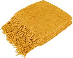 We did not find results for: Buy Pavilia Knitted Throw Blanket Fringe Mustard Yellow Gold Decorative Tassel Boho Farmhouse Decor Couch Bed Sofa Spring Outdoor Aesthetic Modern Textured Afghan Soft Lightweight Cozy Acrylic 50x60 Online In