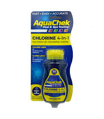 bandelettes analytiques aquachek chlore ph alcalinite et acide cyanurique