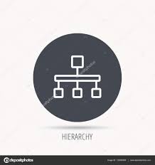 Hierarchy Icon Organization Chart Sign Stock Vector