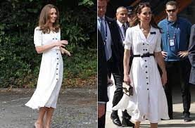 Er hamstert sich ihre alten kleider. Herzogin Kate Recycelt Einen Look Dieses Kleid Trug Sie Schon In Wimbledon Panorama Stuttgarter Zeitung