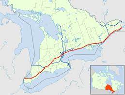 The province of quebec borders (west to east) the u.s. Ontario Highway 401 Wikipedia