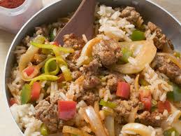 Gemuse Reis Pfanne Mit Schweinefleisch Rezept Rezepte Reispfanne Rezept Reispfanne
