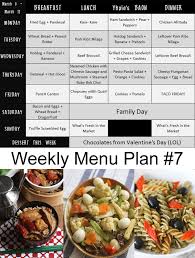 Weekly Menu Plan 7 The Peach Kitchen Weekly Meal Plan Family Healthy Breakfast Menu Week Meal Plan