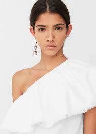 MANGO Asymmetric Denim Dress