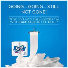 Sam's club offers several brands of recycled toilet paper including seventh generation. Scott 1100 Unscented Bath Tissue 1 Ply 36 Rolls 1100 Sheets Per Roll Individually Wrapped Toilet Paper Sam S Club