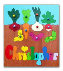 Help your child learn to spell his or her name with our personalised name puzzles, practice letters and numbers with our junior jigsaw set, or our round jigsaw set can help with problem solving skills as well as colour matching / sorting. 12 Wooden Name Puzzles With Pegs Ideas Name Puzzle Wooden Names Puzzles For Kids