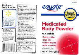 Minor cuts, sunburn, insect bites, scrapes, minor burns, and minor skin irritation. Medicated Body Powder Menthol Zinc Oxide Powder