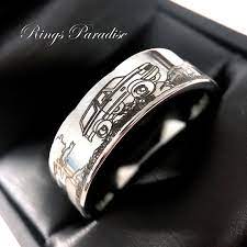 Mens Wedding Bands Custom Made Wedding Band Tungsten Wedding Band Ford Car Design Tungsten Ring Mens Tungsten Rings By Rings Paradise Mens Wedding Bands Mens Wedding Bands Tungsten Wedding Band Engraving