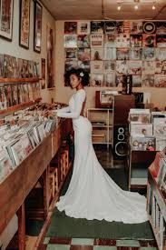 Wedding Bride Wedding Dress Photo Record Store Modern Bride Downtown Wedding Wedding Dr Wedding Dresses Photos Wedding Dresses Wedding Dresses Lace