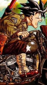 ドラゴンボール バイクで急ぐ孫悟空のiphone用壁紙 anime fanarts anime desenhos dragonball