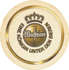 Warsteiner Beer Face Bierdeckel Bier Kreatives Logo