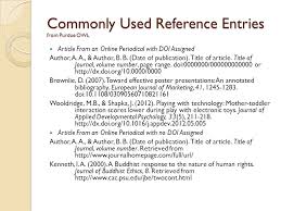 Below are a few of the topics owl has. Apa Citation Purdue Owl