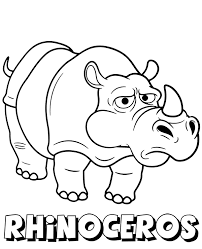 You can download free printable rhino coloring pages at coloringonly.com. Printable Coloring Sheet With Funny Rhino