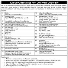 Oil Gas Vacancies Vacancies Bayong Resources Sabah