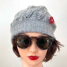 Shawl Pin, Recycled Crochet & Knitting, Heart Shaped, Hand Made, Scarf,  Hat, Hair Pin 10” Needle