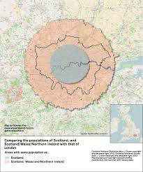 Population Of Scotland Vs London Scotland Map Scotland Map