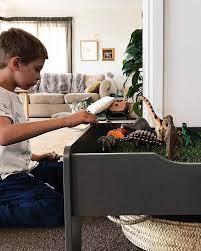 Kmart Hack For The Win I Saw This Lovely Idea To Convert The Super Affordable Train Table From Kmart Into The Per Baby Boy Room Decor Toddler Table Train Table