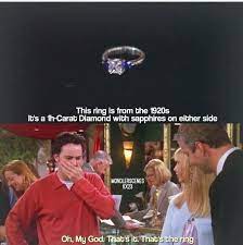 Monica S Engagement Ring Friend Rings Friends Phoebe Friends Tv Show