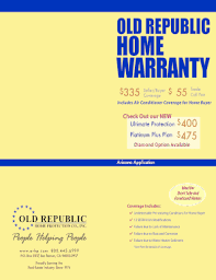 Old republic home protection warranties offer standard, ultimate, and premium plans with varying amounts of protection. Fillable Online Oldrepublic Home Warranty Bandrewrobbbbcomb Fax Email Print Pdffiller