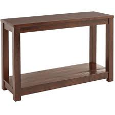 Parsons Tobacco Brown Console Table Console Table Living Room Accent Tables Solid Wood Table