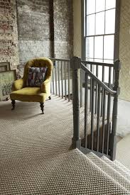 Landing Area With Exposed Brick Walls And Staircase Neutral Coloured Carpet Www Michael John Co Uk Carpet Staircase Stairway Carpet Carpet Stairs