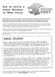 Check spelling or type a new query. How To Write A Press Release Or News Story Pdf Britain First