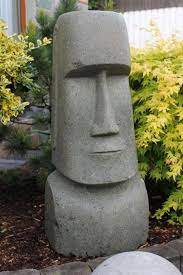 Weitere ideen zu steinfiguren garten, garten, steinfiguren. Statue Moai Osterinsel Steinfigur Kopf