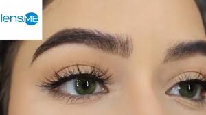 The Most Natural Green Color Contact Lens On Brown Eyes Anesthesia Fonesta 2020 Youtube
