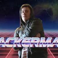 Robot paired with the text hackerman taken from a clip of the 2015 film kung fury. Hackerman Gitlab