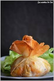 Aumoniere Au Boudin Blanc Et Aux Pommes Recette Boudin Blanc Boudin Aux Pommes Recette Entree Chaude