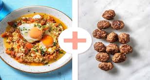 Shakshuka Met Gekruide Gehaktballetjes Als Extra Recept Hellofresh Recept Voedsel Ideeen Shakshuka Koken